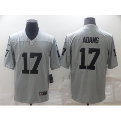 Men's Las Vegas Raiders #17 Davante Adams Grey Limited Stitched Jersey