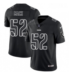 Mens Nike Oakland Raiders 52 Khalil Mack Limited Black Rush Impact NFL Jersey