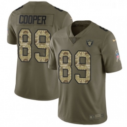 Mens Nike Oakland Raiders 89 Amari Cooper Limited OliveCamo 2017 Salute to Service NFL Jersey