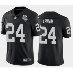 Men's Oakland Raiders Black #24 Johnathan Abram 2020 Inaugural Season Vapor Limited Stitched NFL Jersey