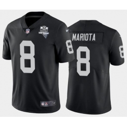 Men's Oakland Raiders Black #8 Marcus Mariota 2020 Inaugural Season Vapor Limited Stitched NFL Jersey