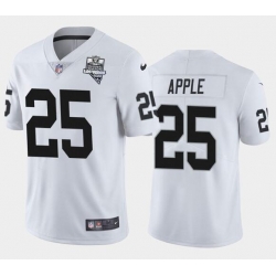 Men's Oakland Raiders White #25 Eli Apple 2020 Inaugural Season Vapor Limited Stitched NFL Jersey