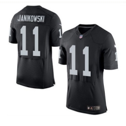 Nike Oakland Raiders #11 Sebastian Janikowski Black Team Color Men 27s Stitched NFL New Elite Jersey