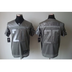 Nike Oakland Raiders 20 Darren Mcfadden Grey Elite Shadow NFL Jersey