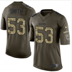 Nike Oakland Raiders #53 Malcolm Smith Green Men 27s Stitched NFL Limited Salute to Service Jersey