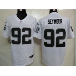 Nike Oakland Raiders 92 Richard Seymour White Elite NFL Jersey