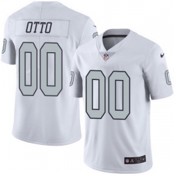 Nike Raiders #00 Jim Otto White Mens Stitched NFL Limited Rush Jersey