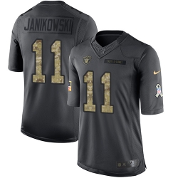 Nike Raiders #11 Sebastian Janikowski Black Mens Stitched NFL Limited 2016 Salute To Service Jersey2