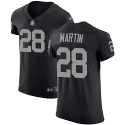 Nike Raiders #28 Doug Martin Black Team Color Mens Stitched NFL Vapor Untouchable Elite Jersey