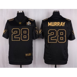 Nike Raiders #28 Latavius Murray Black Mens Stitched NFL Elite Pro Line Gold Collection Jersey