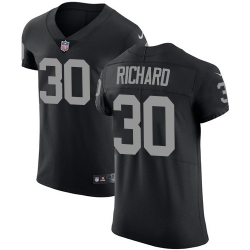 Nike Raiders #30 Jalen Richard Black Team Color Mens Stitched NFL Vapor Untouchable Elite Jersey