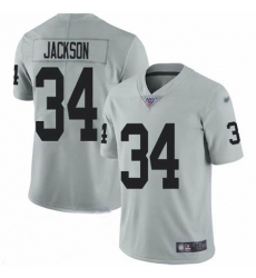 Nike Raiders #34 Bo Jackson Silver Men's Stitched NFL Limited jersey