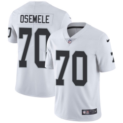 Nike Raiders #70 Kelechi Osemele White Mens Stitched NFL Vapor Untouchable Limited Jersey