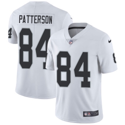 Nike Raiders #84 Cordarrelle Patterson White Mens Stitched NFL Vapor Untouchable Limited Jersey