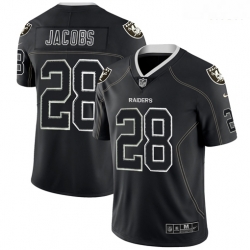 Raiders 28 Josh Jacobs Black Shadow Legend Limited Jersey