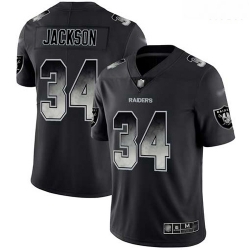 Raiders 34 Bo Jackson Black Men Stitched Football Vapor Untouchable Limited Smoke Fashion Jersey