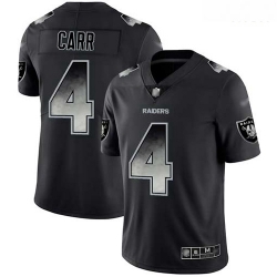 Raiders 4 Derek Carr Black Men Stitched Football Vapor Untouchable Limited Smoke Fashion Jersey