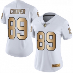 Womens Nike Oakland Raiders 89 Amari Cooper Limited WhiteGold Rush NFL Jersey