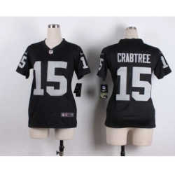 nike women nfl jerseys oakland raiders 15 crabtree black[nike][crabtree]