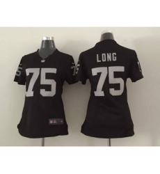 nike women nfl jerseys oakland raiders 75 long black[nike][long]