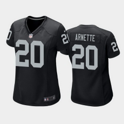 women damon arnette las vegas raiders black game jersey 