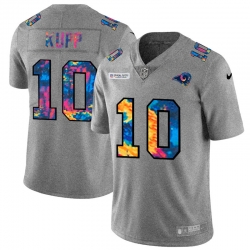 Los Angeles Rams 10 Cooper Kupp Men Nike Multi Color 2020 NFL Crucial Catch NFL Jersey Greyheather