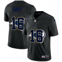 Los Angeles Rams 16 Jared Goff Men Nike Team Logo Dual Overlap Limited NFL Jersey Black