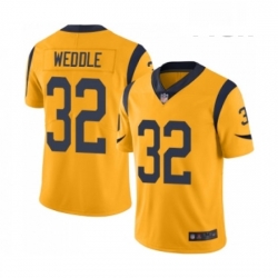 Men Los Angeles Rams 32 Eric Weddle Limited Gold Rush Vapor Untouchable Football Jersey