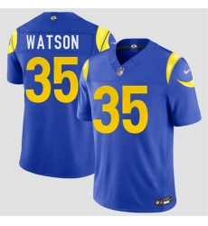 Men Los Angeles Rams  35 Jaylen Watson Royal 2026 F U S E  Vapor Limited Stitched Football Jersey