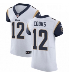 Men Nike Los Angeles Rams 12 Brandin Cooks White Vapor Untouchable Elite Player NFL Jersey