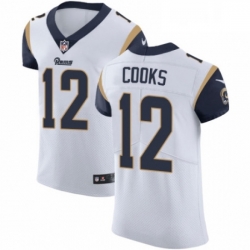 Men Nike Los Angeles Rams 12 Brandin Cooks White Vapor Untouchable Elite Player NFL Jersey