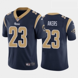 Men Nike Rams 23 Cam Akers Blue Vapor Limtited Jersey