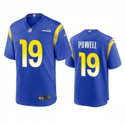 Men's Los Angeles Rams #19 Brandon Powell Royal Stitched Football Game Jersey