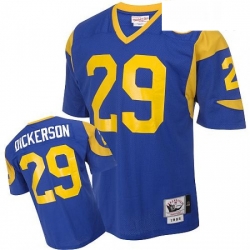 Mitchell and Ness Los Angeles Rams 29 Eric Dickerson Authentic Blue Throwback NFL Jersey