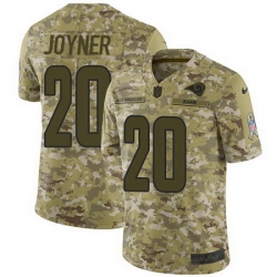 Nike Rams #20 Lamarcus Joyner Camo Mens Stitched NFL Limited 2018 Salute To Service Jersey