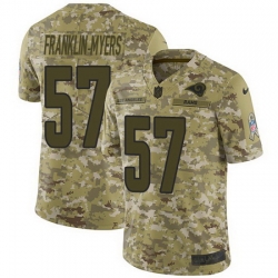 Nike Rams #57 John Franklin Myers Camo Mens Stitched NFL Limited 2018 Salute To Service Jersey