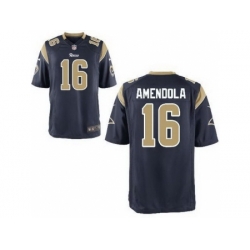 Nike St. Louis Rams 16 Danny Amendola Blue Game NFL Jersey