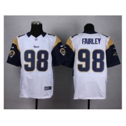 Nike St. Louis Rams 98 Nick Fairley white Elite NFL Jersey