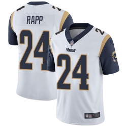 Rams 24 Taylor Rapp White Youth Stitched Football Vapor Untouchable Limited Jersey