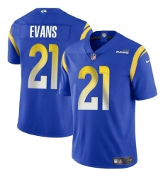 Youth Los Angeles Rams 21 Zach Evans Blue 2024 Vapor Untouchable Stitched Football Jersey