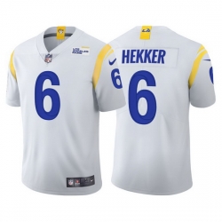 Youth Los Angeles Rams 6 Johnny Hekker Vapor Limited White Jersey