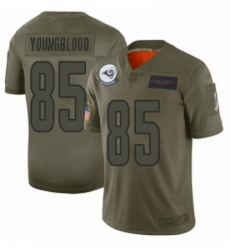 Youth Los Angeles Rams 85 Jack Youngblood Limited Camo 2019 Salute to Service Football Jersey