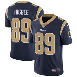 Youth Nike Rams #89 Tyler Higbee Navy Blue Team Color Stitched NFL Vapor Untouchable Limited Jersey