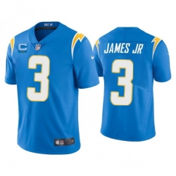 Men Los Angeles Chargers 2022 #3 Derwin James Jr. Blue With 2-star C Patch Vapor Untouchable Limited Stitched Jersey