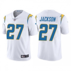 Men Los Angeles Chargers 27 J C  Jackson White Vapor Untouchable Limited Stitched jersey