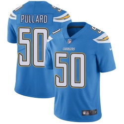 Mens Los Angel Chargers #50 Hayes Pullard Electric Blue Alternate  Vapor Untouchable Jersey