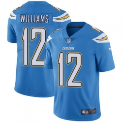 Nike Chargers #12 Mike Williams Electric Blue Alternate Mens Stitched NFL Vapor Untouchable Limited Jersey