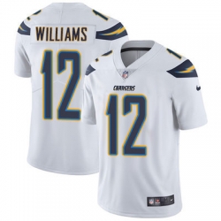 Nike Chargers #12 Mike Williams White Mens Stitched NFL Vapor Untouchable Limited Jersey