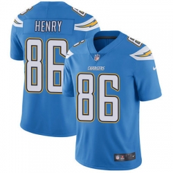 Nike Chargers #86 Hunter Henry Electric Blue Alternate Mens Stitched NFL Vapor Untouchable Limited Jersey