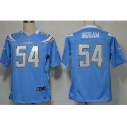 Nike San Diego Chargers 54 Melvin Ingram Light Blue Game NFL Jersey